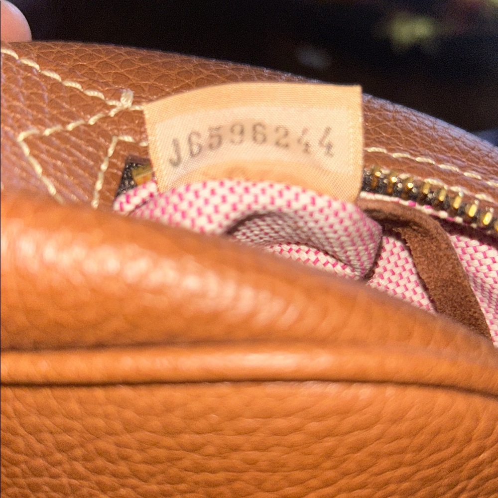 Dooney & Bourke Brown Leather Handbag - Picture 5 of 5